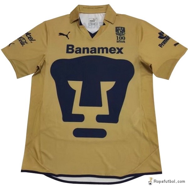 Camiseta UNAM Pumas Replica Primera Ropa 2017/18 Amarillo